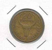 D10 Madagascar 20 Francs  4 Ariary 1970. KM#12 - Madagaskar