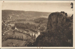 CP - 46 - Le Rocher De Saint Cirq Lapopie Et Le Village De Tour De Faure - Saint-Cirq-Lapopie