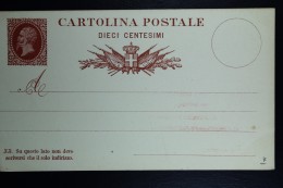 Italia: Cartolina Postale Mi Nr 3 Unused - Entero Postal