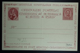 Italia: Cartolina Postale Private Issue Not Used - Entiers Postaux