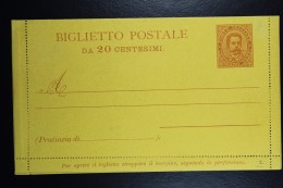 Italia: Biglietto Postale  Mi  K 2   1889 - Interi Postali