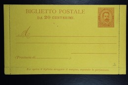 Italia: Biglietto Postale  Mi  K 2   1889 - Ganzsachen