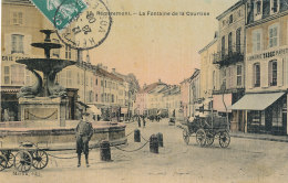 88 // REMIREMONT   La Fontaine De La Courtine  30 / Carte Toilée - Remiremont