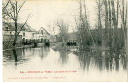 CPA 51 JONCHERY Sur Vesle Bords De La Vesle  1904 Cachet Convoyeur Paris > Reims - Jonchery-sur-Vesle