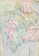 CARTE 1880 FRANCE PHYSIQUE PAR MALTE BRUN - Cartes Géographiques