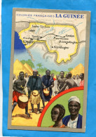 TOGO-Carte Géographique Illustrée- Fête Indigène-publicité Lion Noir -édition-photolith - Guinea Francese