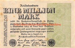 Eine Million Mark 1923 - 1 Mio. Mark