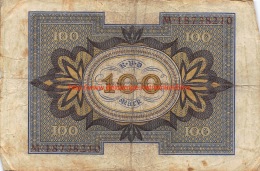 Hundert Mark 100 Reichsbanknote 1920 - 100 Mark