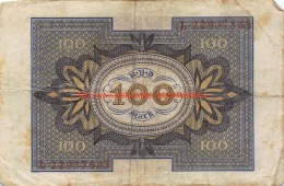 Hundert Mark 100 Reichsbanknote 1920 - 100 Mark