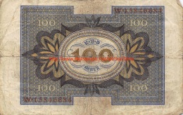 Hundert Mark 100 Reichsbanknote 1920 - 100 Mark