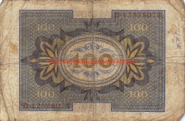 Hundert Mark 100 Reichsbanknote 1920 - 100 Mark