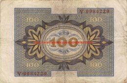 Hundert Mark 100 Reichsbanknote 1920 - 100 Mark