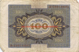 Hundert Mark 100 Reichsbanknote 1920 - 100 Mark