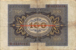 Hundert Mark 100 Reichsbanknote 1920 - 100 Mark