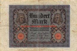 Hundert Mark 100 Reichsbanknote 1920 - 100 Mark