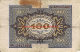 Hundert Mark 100 Reichsbanknote 1920 - 100 Mark