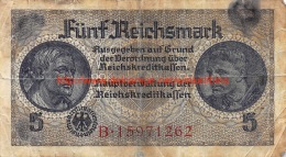 Fünf Reichsmark 5 - 5 Reichsmark