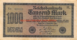 Tausend Mark 1000 Reichsbanknote 1922 - 10000 Mark