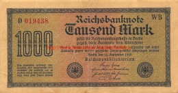 Tausend Mark 1000 Reichsbanknote 1922 - 10.000 Mark