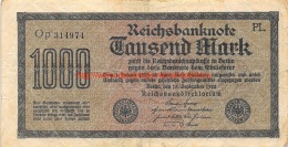 Tausend Mark 1000 Reichsbanknote 1922 - 10.000 Mark