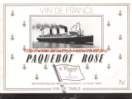 Paquebot Rosé - Ile-de-France 1927 - Bateaux à Voile & Voiliers