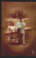 Child Boy Making A Phone Call Children TELEPHONE URUGUAY RPPC PHOTO Postcard - Altri & Non Classificati