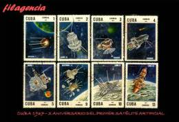 USADOS. CUBA. 1967-13 X ANIVERSARIO DEL PRIMER SATÉLITE ARTIFICIAL - Usati