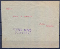 ECUADOR , 1933 , GUAYAQUIL - TALARA ( PERÚ ) , CORREO AÉREO PANAGRA , MAT. CORREO / EXTERIOR , LLEGADA - Equateur