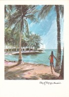 Haunauma City Of Refuge Oahu Island Hawaii, Artist Image C1960s Vintage Postcard - Oahu