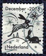 Pays Bas 2015 Oblitéré Used Christmas Noël Lapins - Oblitérés