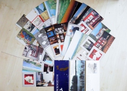 Set Of 20 Post Cards In Folder From Russia Ussr 1987 Soviet/Russian Novelist Winner Of The Nobel Prize In Literature - Premio Nobel