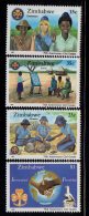 1987 Zimbabwe Girl Guides  Complete Set Of  4 MNH - Zimbabwe (1980-...)