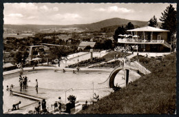 6758 - Alte Foto Ansichtskarte - Bad Kissingen - Schwimmbad - Gel 1957 - Cramer - Bad Kissingen