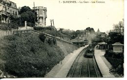 N°50556 -cpa Suresnes -la Gare- - Gares - Avec Trains