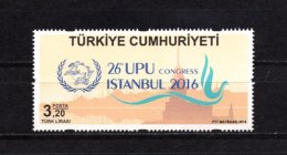 2016 TURKEY 26TH UPU CONGRESS MNH ** - UPU (Union Postale Universelle)