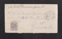 1880.- ALMERIA A GRANADA - Lettres & Documents