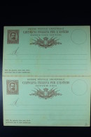 Italie Cartolina Postale Risposta Mi Nr P 11 Unused  1882 - Stamped Stationery