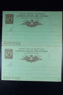 Italie Cartolina Postale Risposta Mi Nr P 11 Unused  1882 - Entero Postal