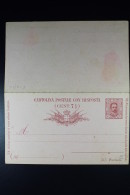 Delcampe - Italie Cartolina Postale Risposta Mi Nr P 19 Unused  1890 - Stamped Stationery