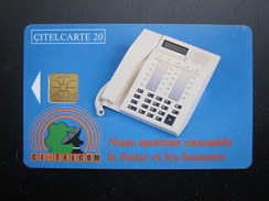 Chip Phonecard,Telephone And Telecom Logo,BN 000166198,used - Ivory Coast