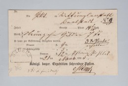 Heimat DE BW NEUSES Halbkreis Stempel 1865-11-21 Postschein - Brieven En Documenten