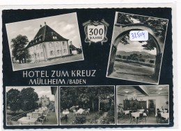 CPM  GF - 32504-Allemagne-Müllheim 300 Jahre  Hotel Zum Kreuz-Envoi Gratuit - Müllheim