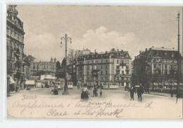 Suisse - Zurich Bellevue -platz Tramway 1904 - Zürich