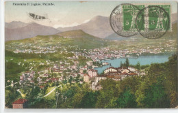 Suisse - Ti Tessin Ticino - Panorama Di Lugano Pazzallo 1910 - TI Tessin