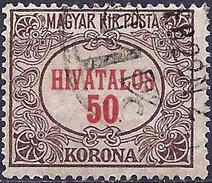 Hungary 1922 - Mi D11 - YT S15 ( Official Stamp ) - Servizio