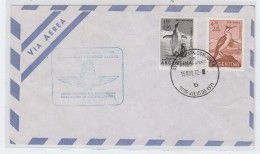 Argentina INAUGURATION OF AIRPORT PROVISORIO DE PUERTO STANLEY COVER 1972 - Luchtpost