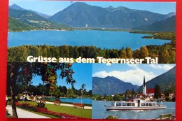 Tegernseer Tal - Bayrische Alpen - Tegernsee - Strandpromenade - Bad Wiessee - Stempel Wallbergbahn - Tegernsee