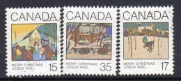 Canada 1980 Christmas Paintings Set Of 3, Used - Oblitérés