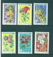 Congo 1971 Wild Tropical Flowers Christmas Flowers Flora Plants Plant Flower Nature Stamps MNH Mi 272-277 Sc 237 -242 - Neufs