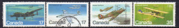 Canada 1980 Aeroplanes II Set Of 4, Used - Oblitérés